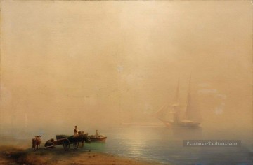 matin brumeux Romantique Ivan Aivazovsky russe Peinture à l'huile
